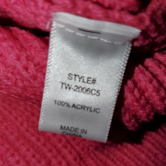 Pink Waffle Knit Sweater - Picture 11 of 11